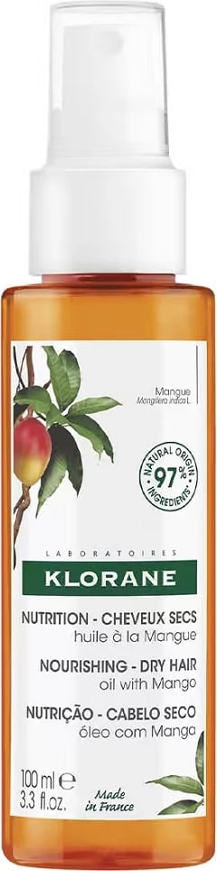 Vaj për flokë Klorane me mango për femra, 100ml