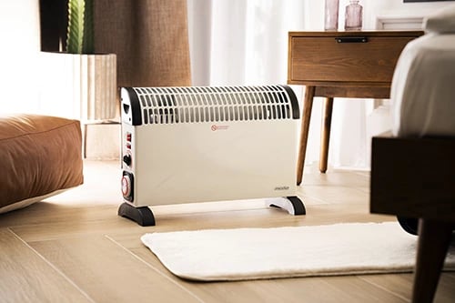 Ngrohës konvektor, Mesko, MS 7741, 2000W, termostat, timer 24h, ventilator Turbo, i bardhë