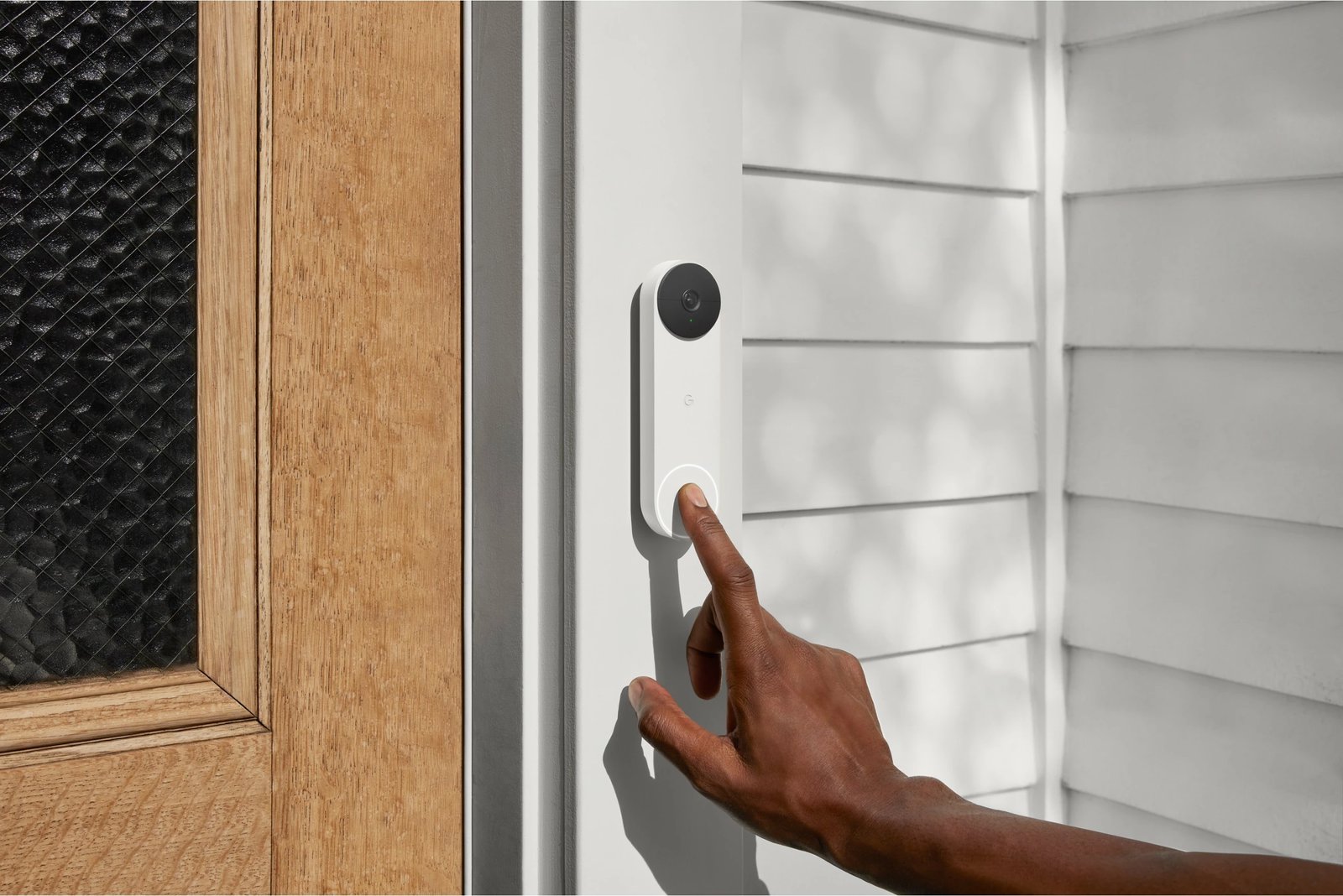 Zile dere me kamerë Google Nest Video Doorbell, wireless, bateri 6000mAh, e bardhë