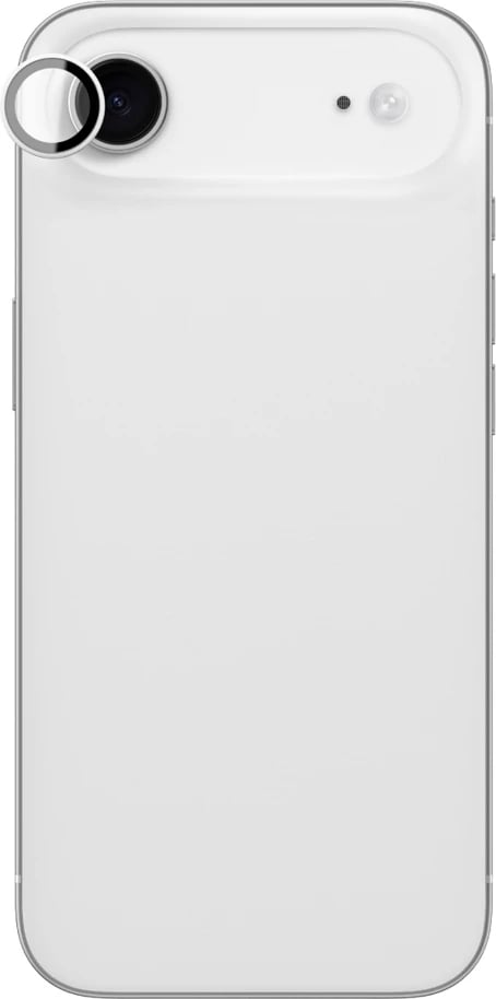 Mbrojtës xhami për lente AmazingThing, për iPhone 17 Air, kornizë alumini argjendi