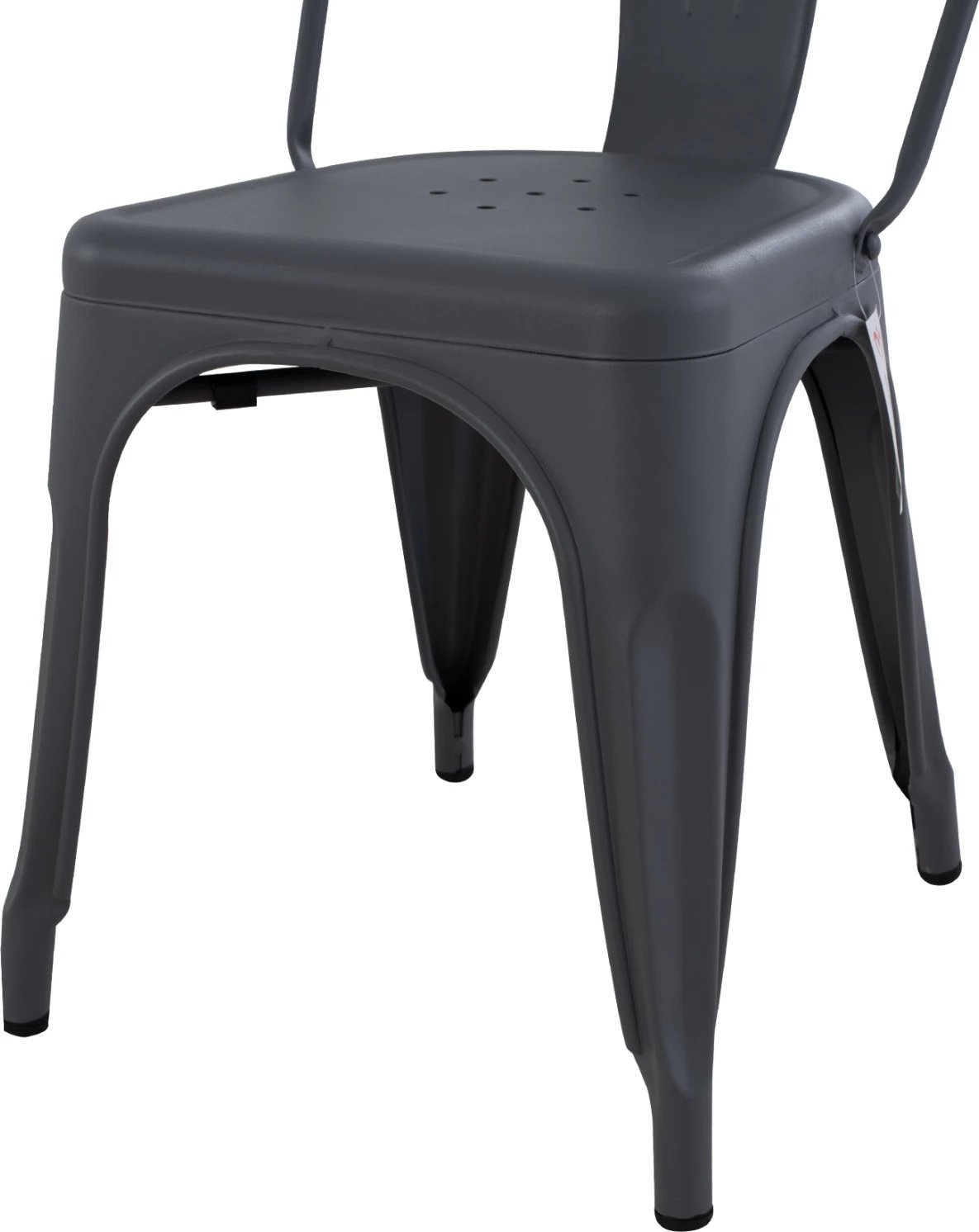 Karrige për ngrënie MELITA-PRO FH8641.50 metalike, ngjyrë gri, 44x47x84.5H cm