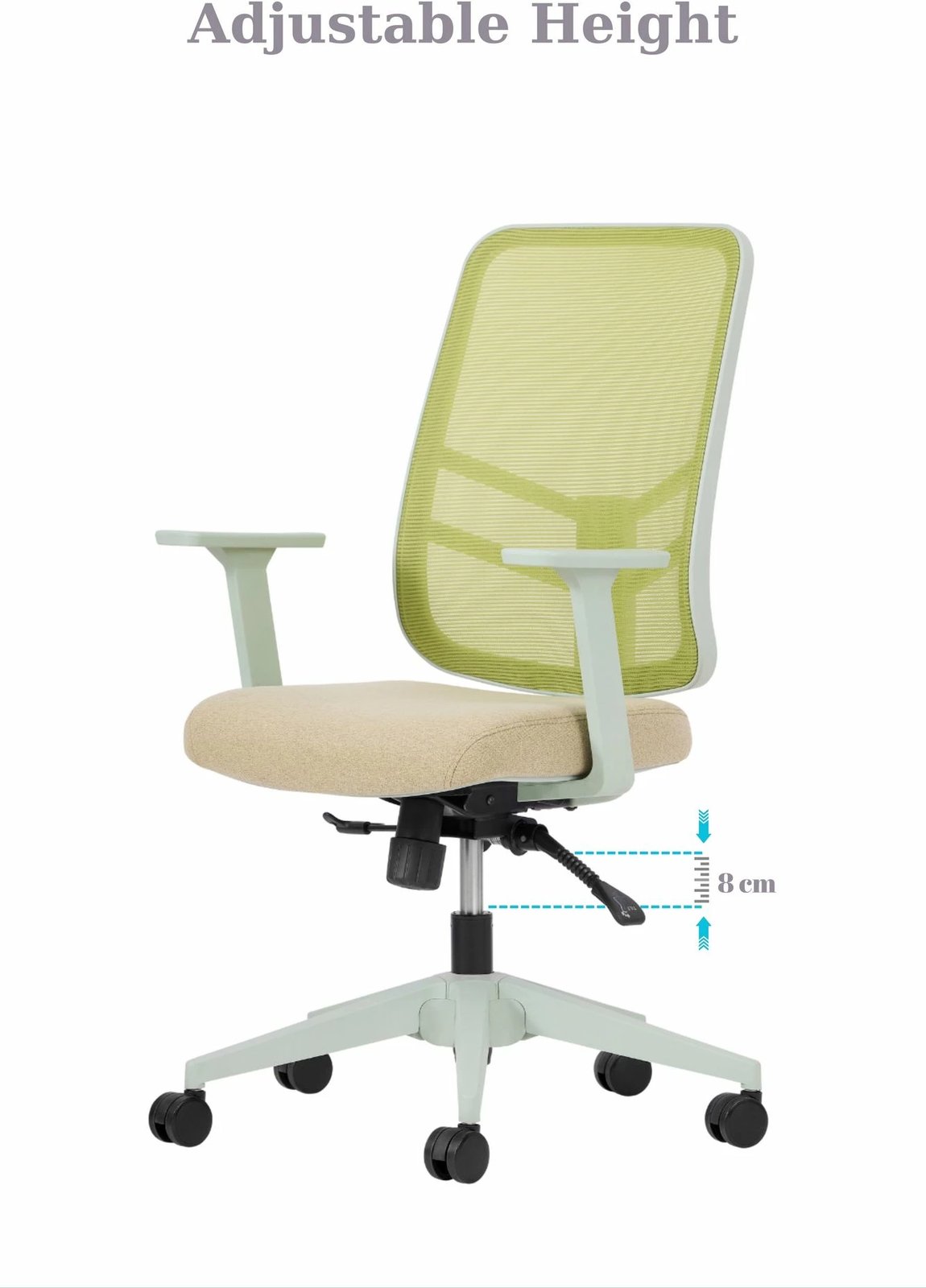 Karrige zyre Skye Decor, Leto 108, ngjyrë e gjelbër