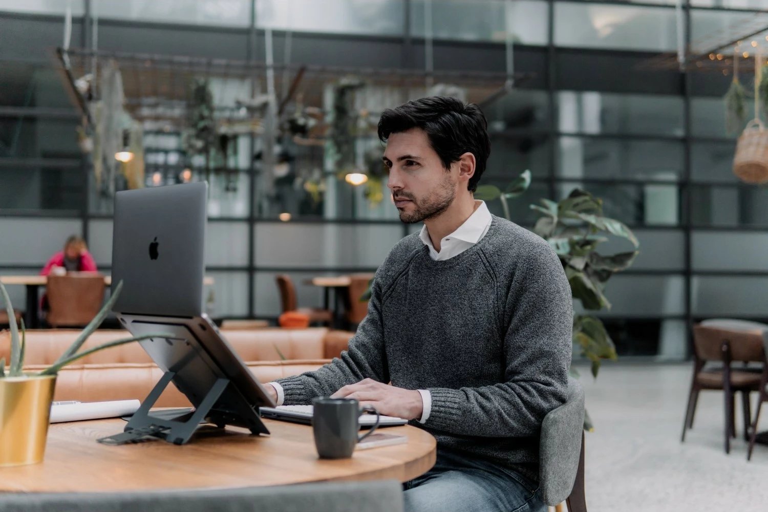 Mbajtës laptop/tablet BakkerElkhuizen FlexTop 170, dark grey