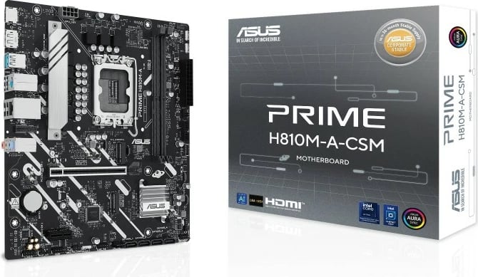 Pllakë amë Asus PRIME H810M-A-CSM, micro ATX, LGA1851, DDR5