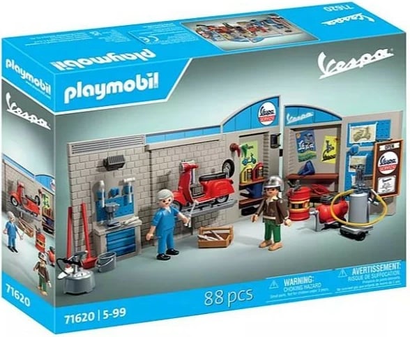 Set lodrash Playmobil Vespa Garage 71620 me 88 pjesë