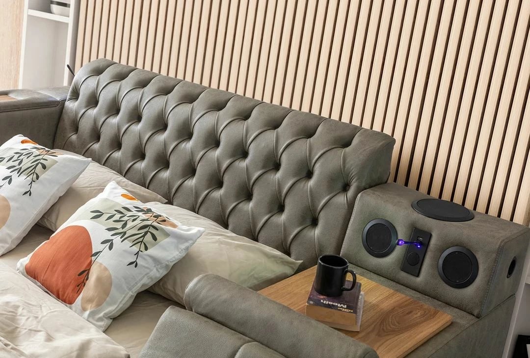 Krevat dopio Skye Decor, Dorwatch Smart, ngjyrë kafe