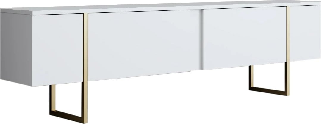 Set mobiljesh për dhomë dite, Skye Decor, ngjyrë e bardhë dhe ari, Luxe