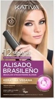 Set drejtues flokësh Kativa Profesional Alisado Brasileno Pro Blonde unisex