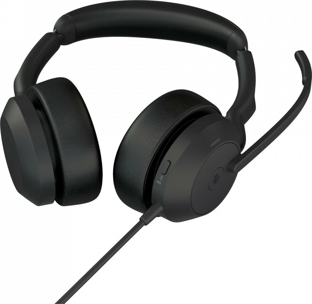 Kufje Jabra Evolve2 50, Stereo, USB-C, Bluetooth, me mikrofon, e zezë