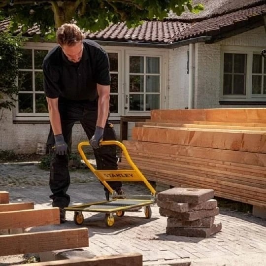 Karrocë platformë STANLEY SXWT-PC527, çelik, 150 kg, e verdhë