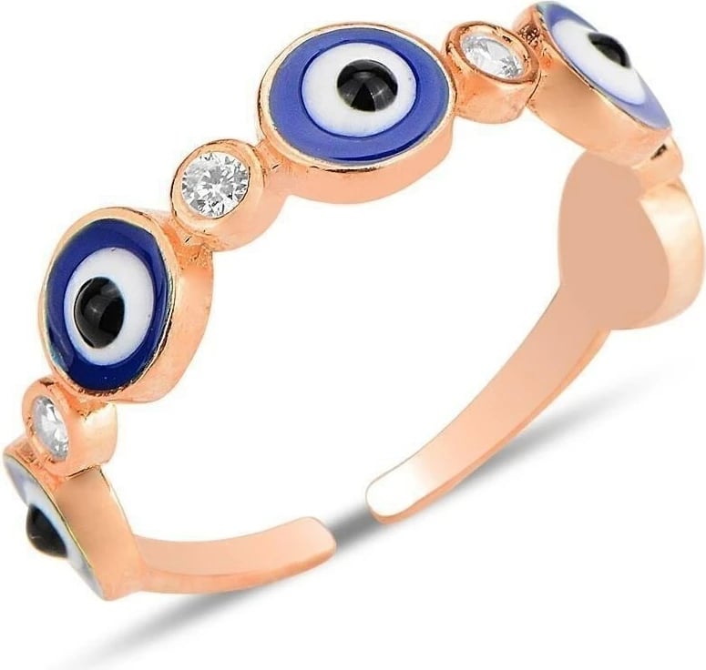 Unazë argjendi Jumeon, ngjyrë ari rozë, SGTL12225