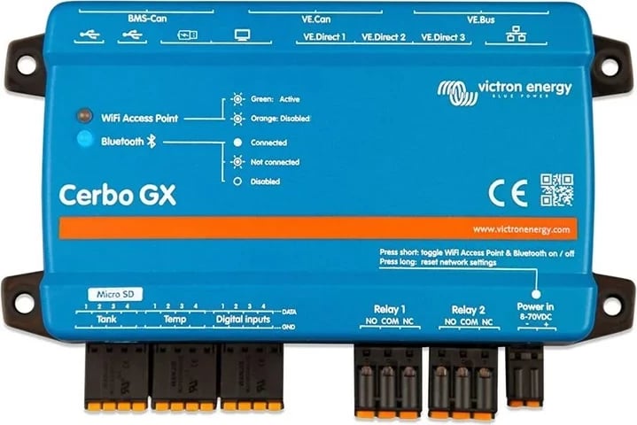 Pajisje menaxhimi energjie Cerbo GX MK2, Blu