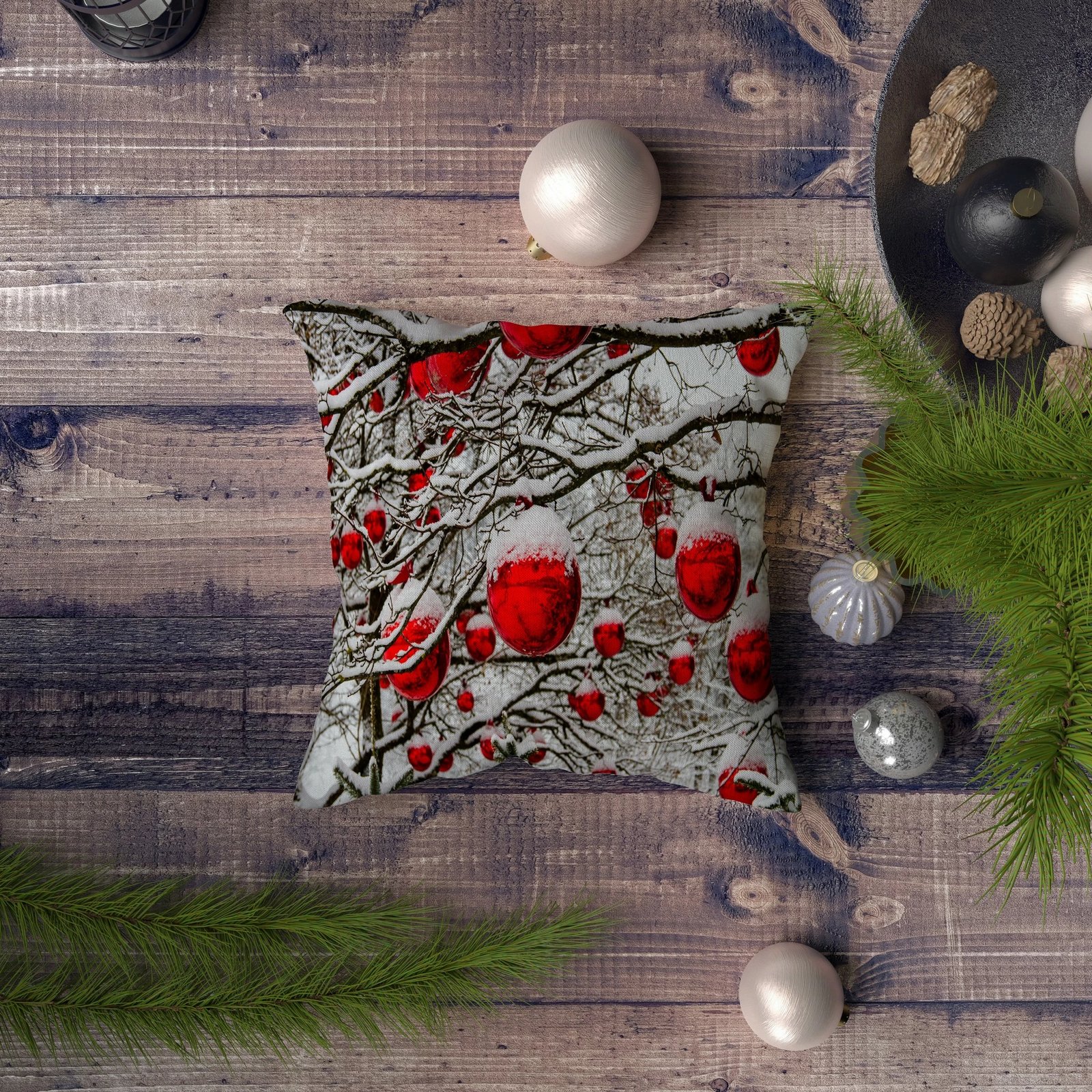 Jastëk dekorativ Aberto Design, NYXMAS053, shumëngjyrësh, 43x43cm