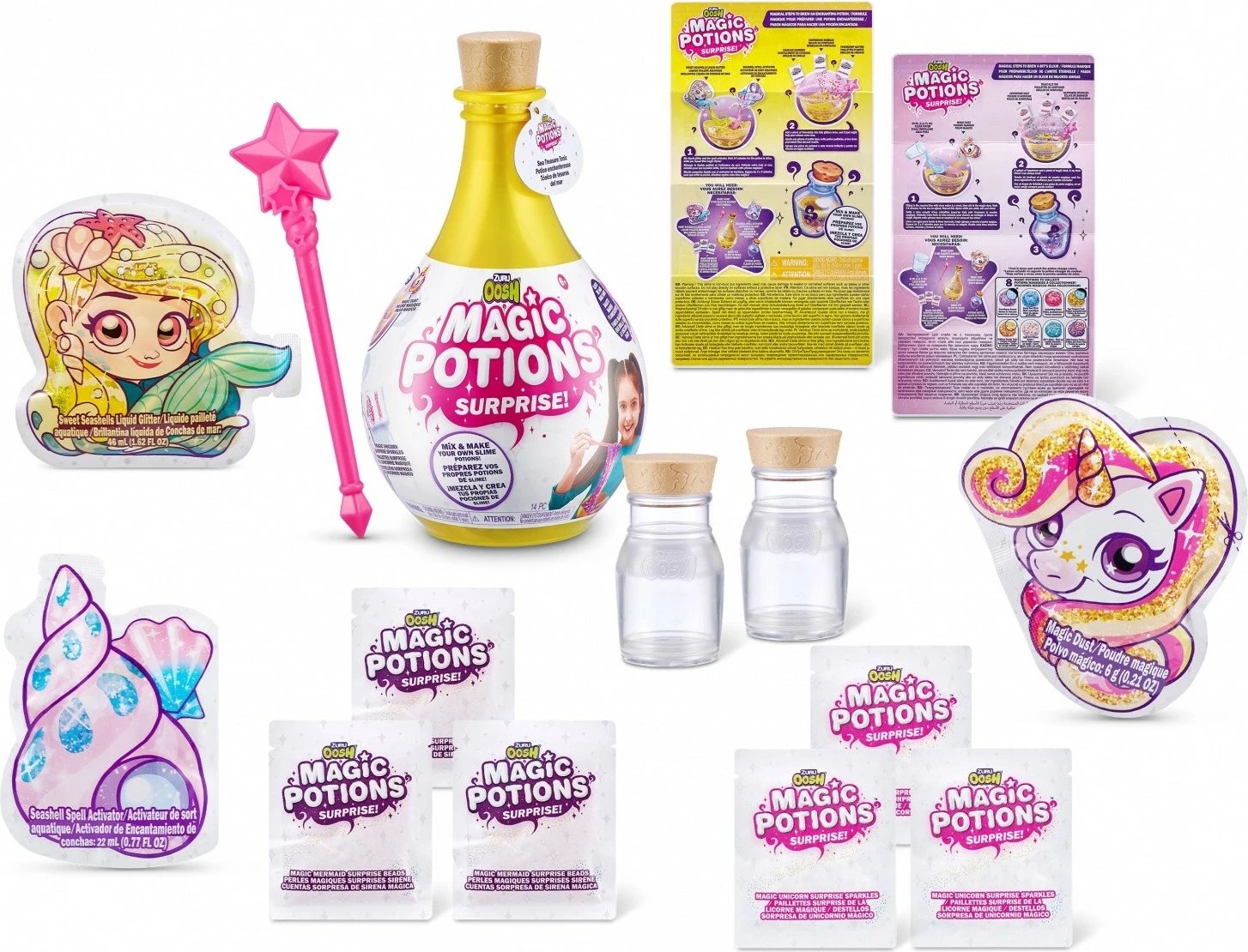 Set lodrash Oosh Fun Magic Potion Slime Surprise, 12 copë, ngjyra të përziera Set lodrash Oosh Fun Magic Potion Slime Surprise, 12 copë, ngjyra të përziera