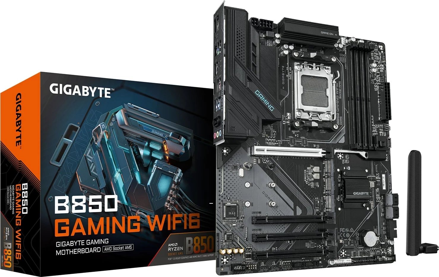 Pllakë amë Gigabyte B850 GAMING WIFI6, Socket AM5, ATX, DDR5, WIFI 6
