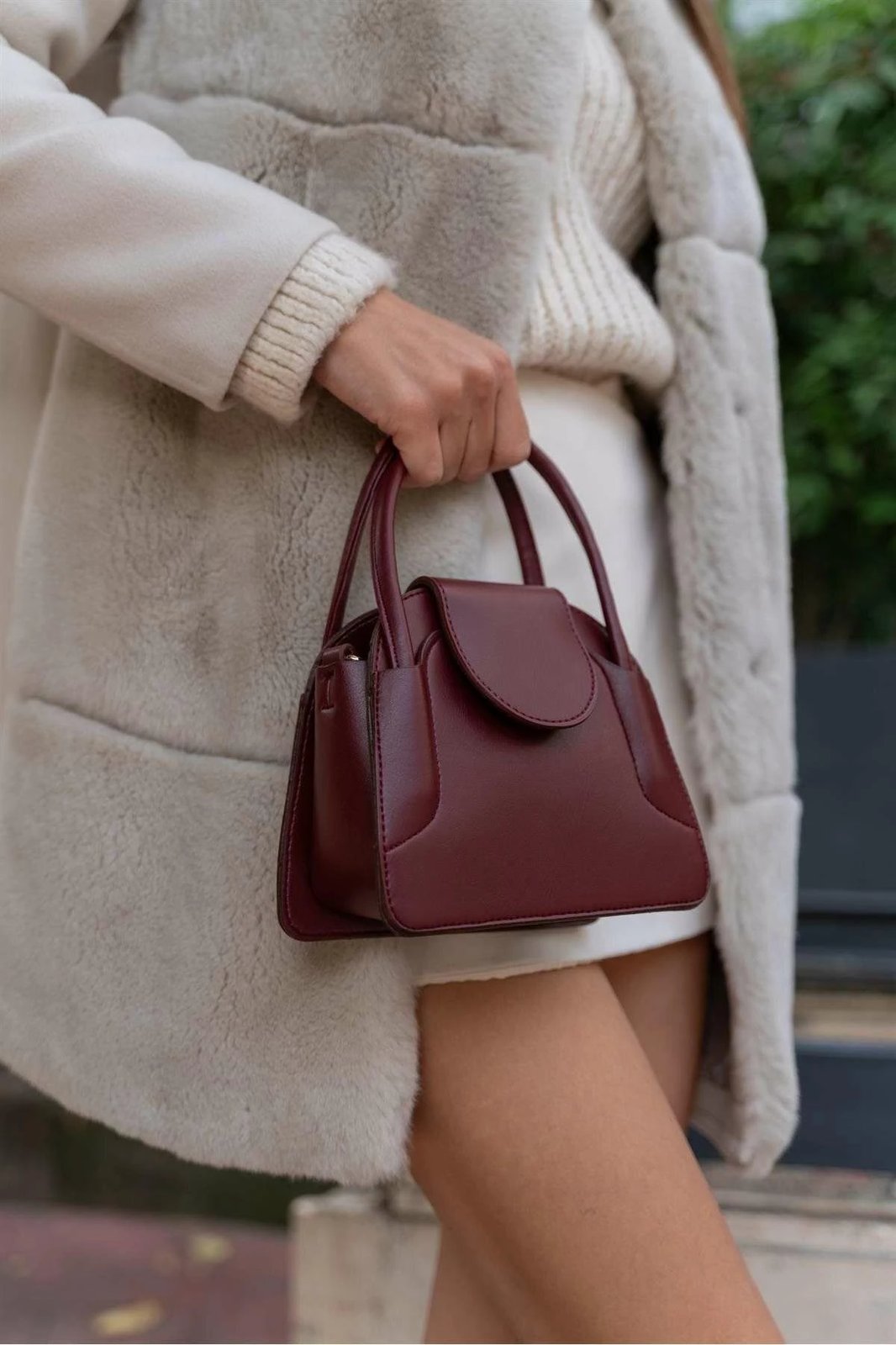 Çantë krahu Zoozie Bags, ngjyrë e kuqe Claret, MK1020223SV10-001