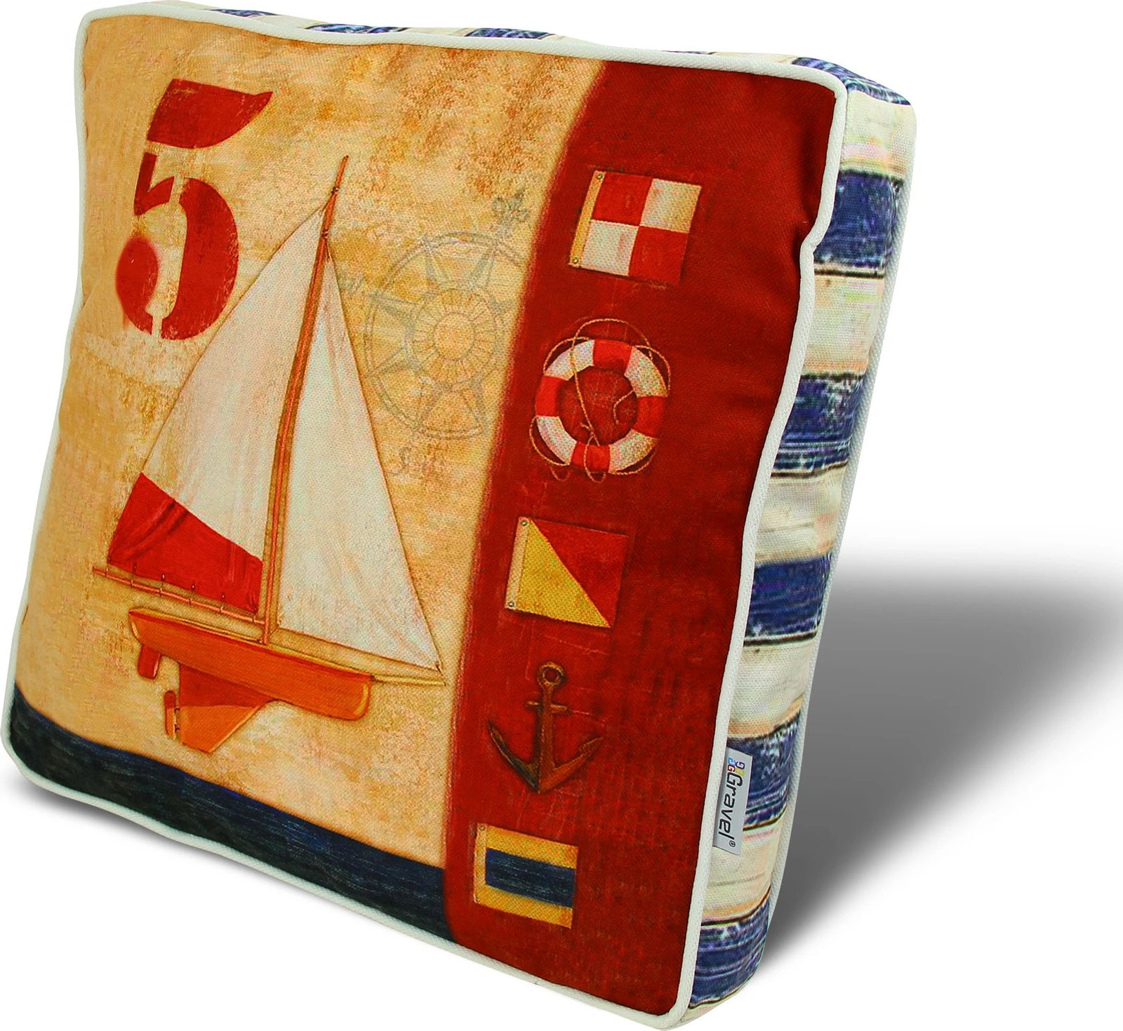 Jastëk Evila Originals, YM1019, shumëngjyrësh, 42x42cm