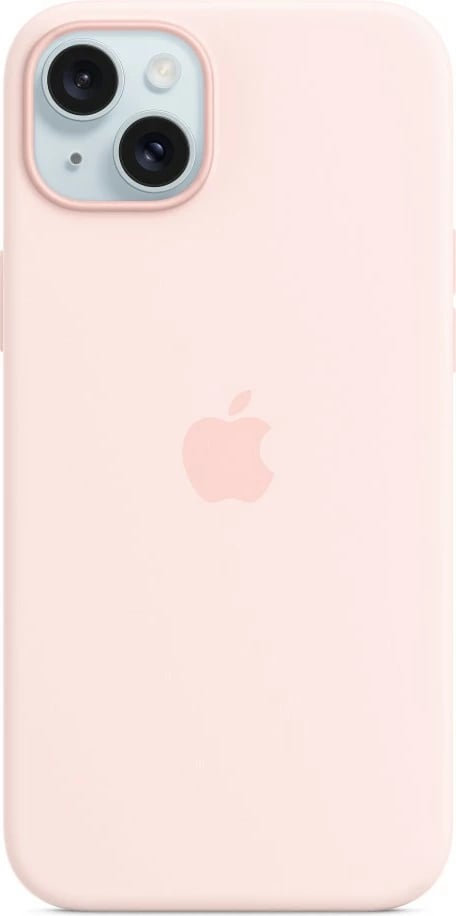 Mbështjellës Apple iPhone 15 Plus Silicone Case MagSafe, 6.7", rozë