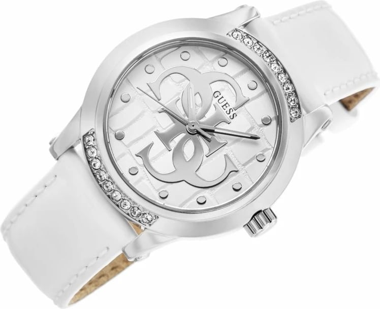 Orë dore Guess për femra, e bardhë