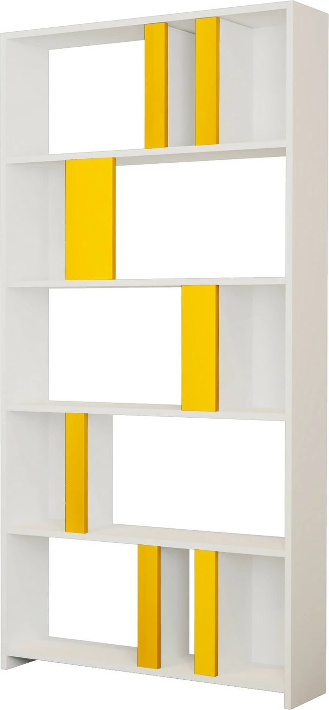 Raft librash Hanah Home, Lima, bardhë-verdhë