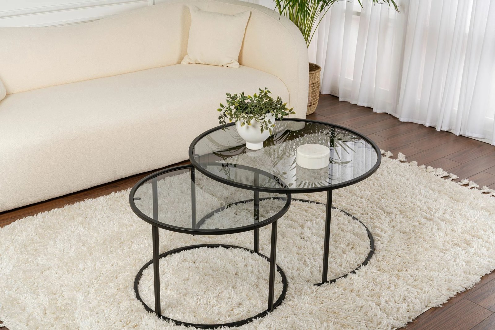 Set tavolinash kafeje Nordure, Aurum - 80, 60 - e zezë, gri