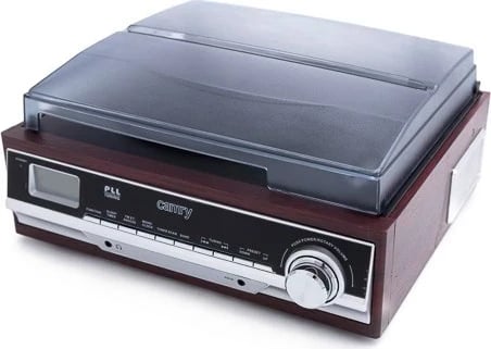 Gramafon Adler CR1113, me rrip, gjysmë-automatik, i zi, krom, dru