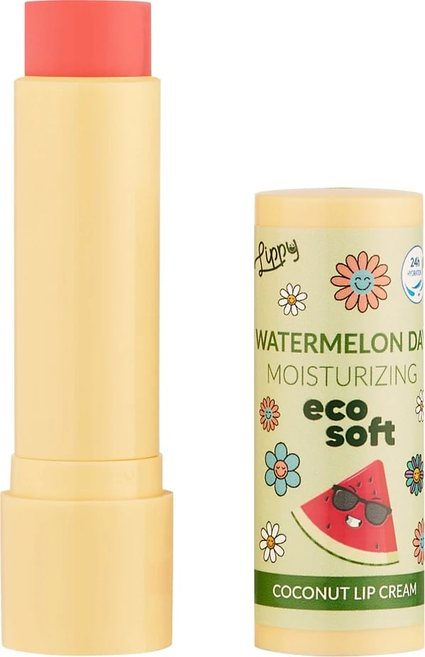 Balsam për buzë ECOSOFT Lippy Day Coconut për femra Watermelon 4.8g