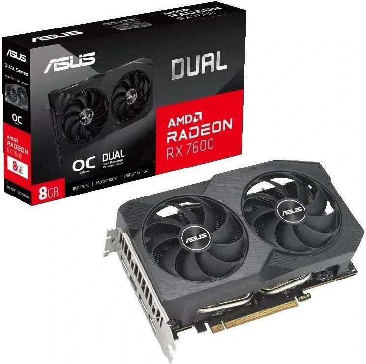 Kartë grafike ASUS Radeon RX 7600, 8GB