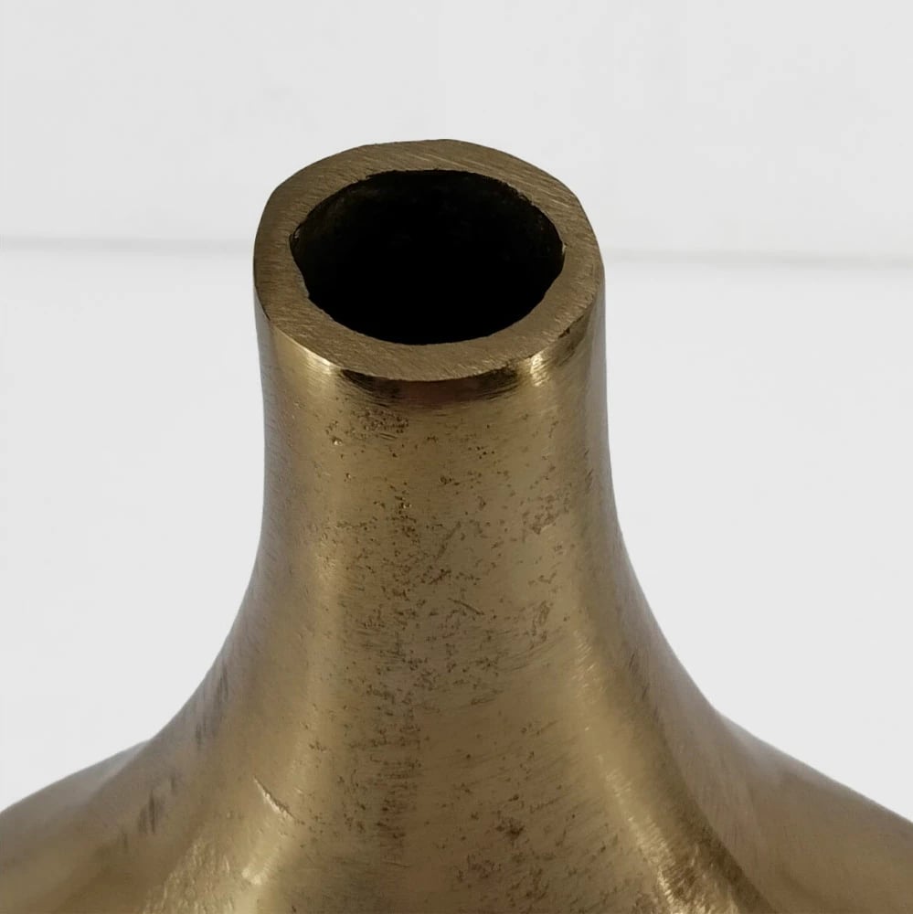 Vazo ovale ADEL, alumin, ngjyrë ari, 22x5x28cm