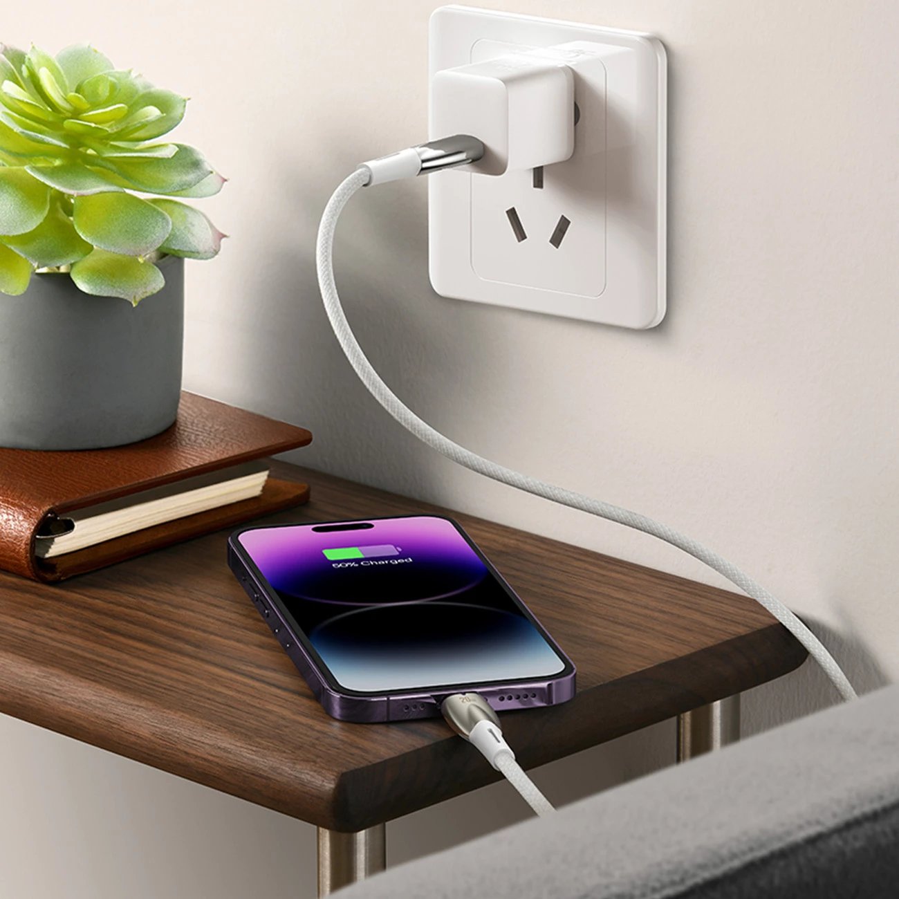 Kabllo karikimi dhe të dhënash Baseus Glimmer Series, USB-A në USB-C, 2m, 100W, e zezë