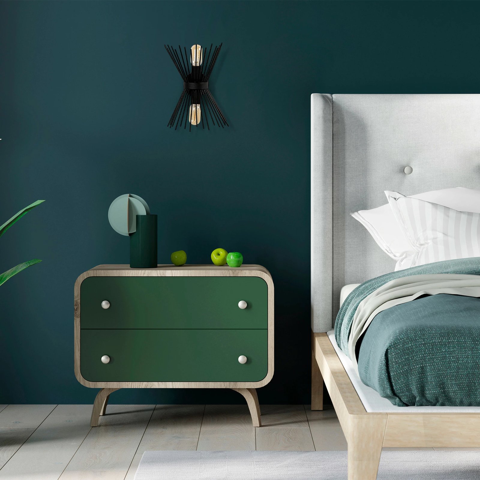 Llambë muri Opviq, Kirpi - 3091, e zezë, dizajn modern industrial Llambë muri Opviq, Kirpi - 3091, e zezë, dizajn modern industrial