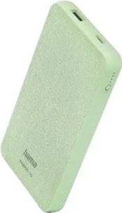 Power Bank Hama, 10000mAh, i gjelbër 