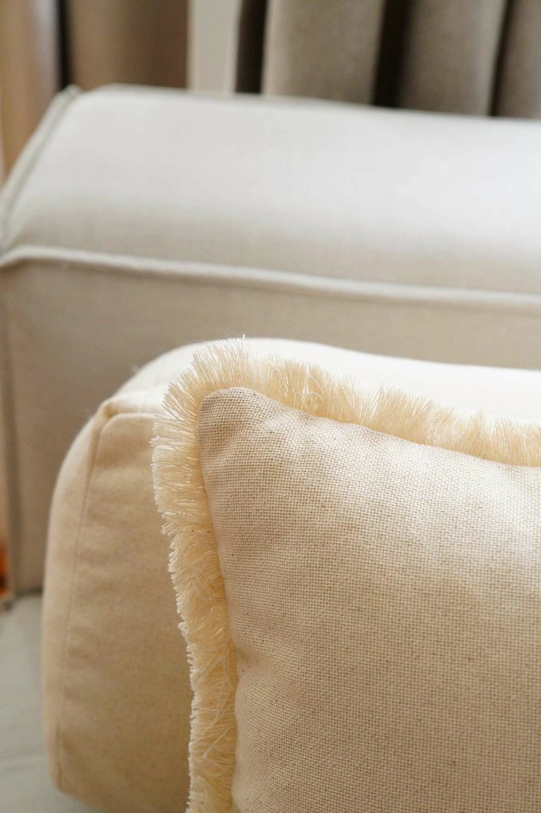 Jastëk mbulesë, ngjyrë bezhë, Evila Originals, KET005, 43x43cm