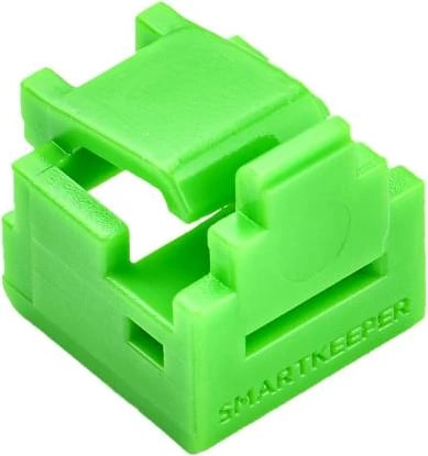 Bllokues porte RJ11, SmartKeeper MNL04PKGN, set 4 copë me 1 çelës Mini, e gjelbër