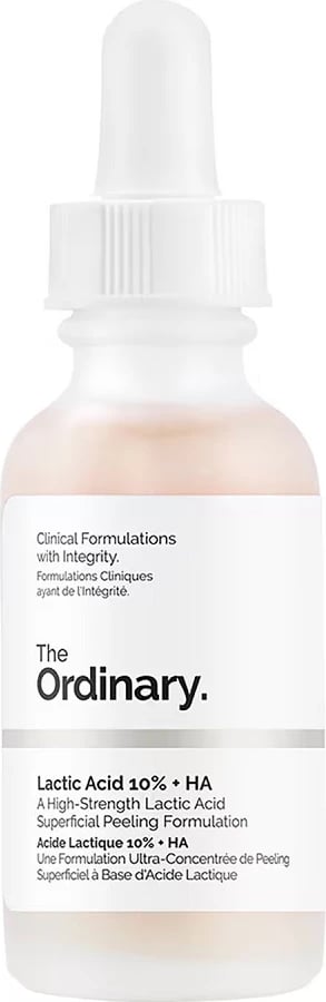 Serum eksfoliues për fytyrë The Ordinary Lactic Acid 10% + HA për femra, 30ml