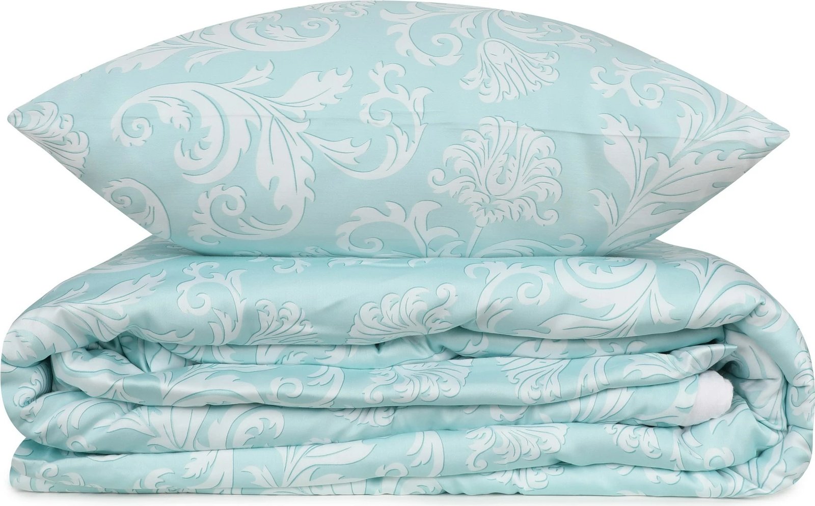 Set mbulesë jorgani njëpersonësh satin, Verano, ngjyrë mint