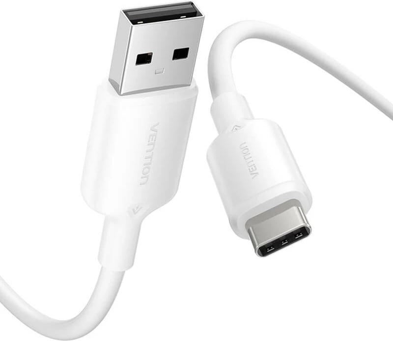 Kabllo USB 2.0 A në USB-C Vention CTQWH, 2m, Bardhë