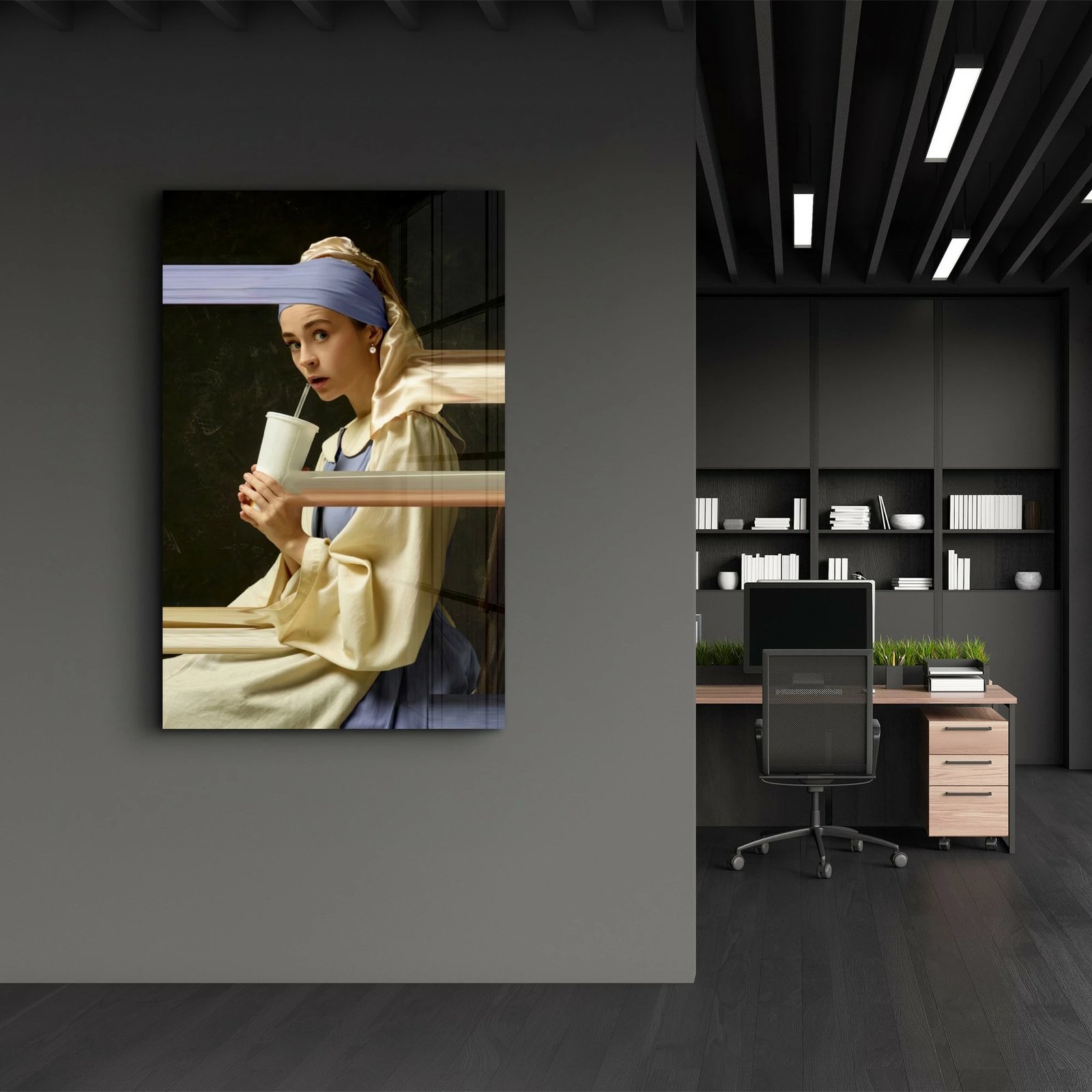 Pikturë dekorative prej xhami të temperuar, Wallity CAM-1056, 46x72cm