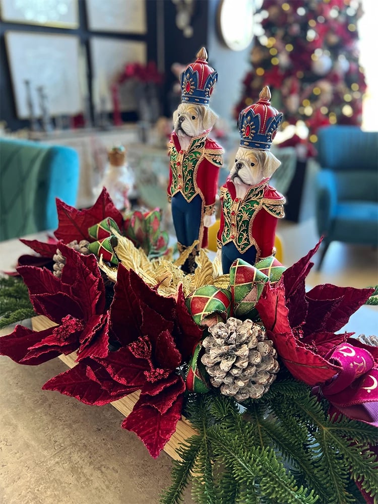 Dekorim Krishtlindjesh KARIUS, ushtar prej polirezine, shumëngjyrësh, 13x11x47cm