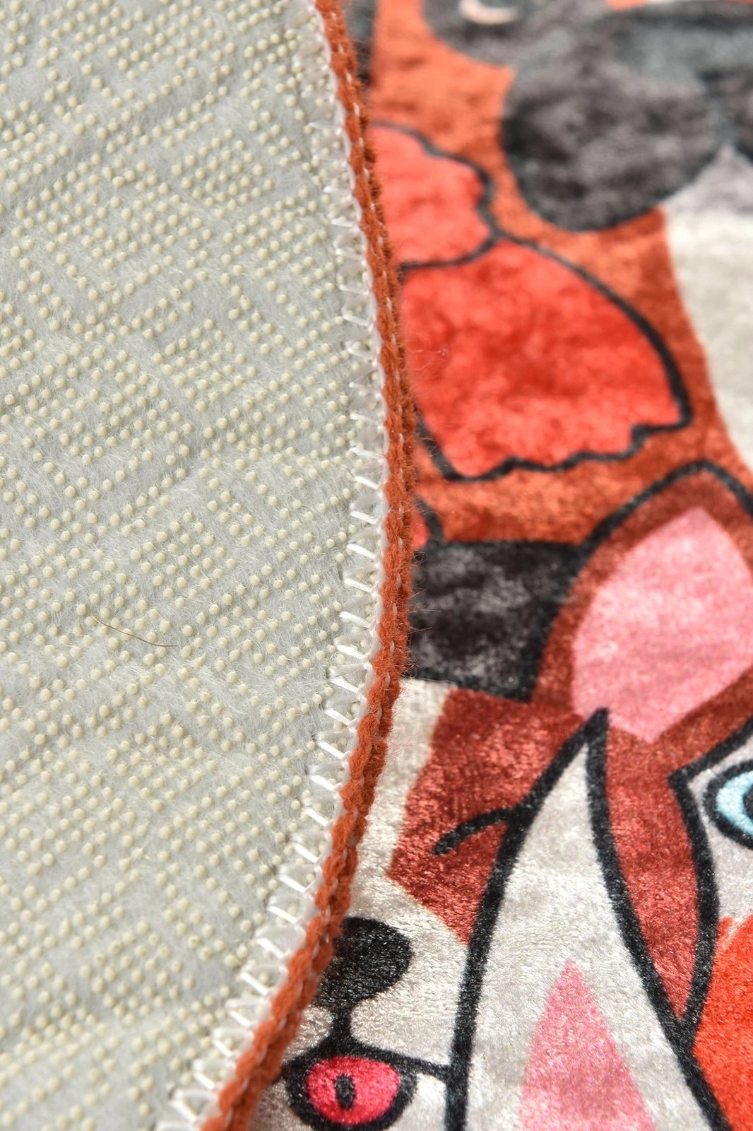 Tapet për banjo, Mijölnir, dizajn me qen, shumëngjyrësh, 100cm