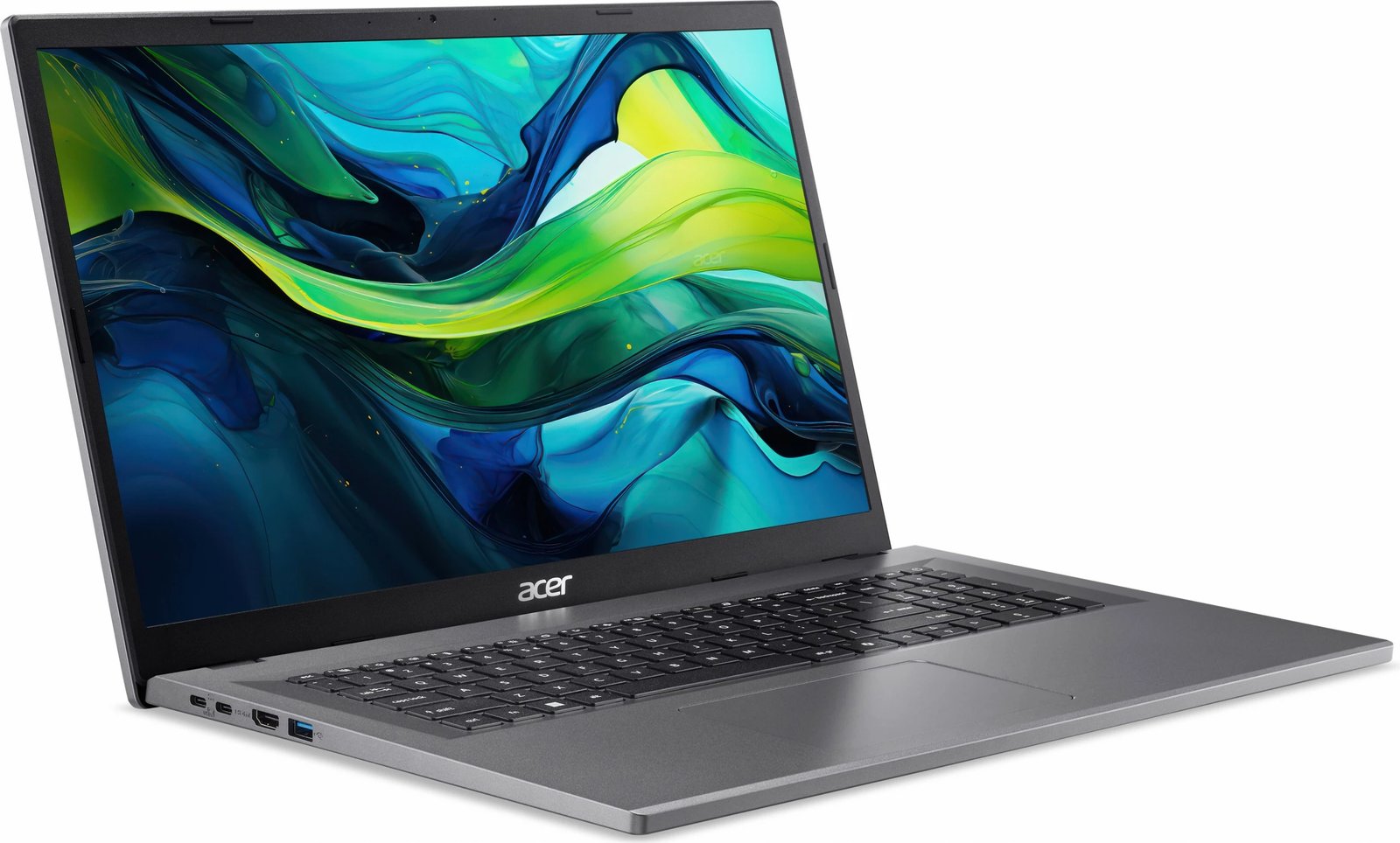Laptop Acer Aspire Go 17 AG17-31P-34GB, i3-N355, 16GB RAM, 512GB SSD, Linux, gri