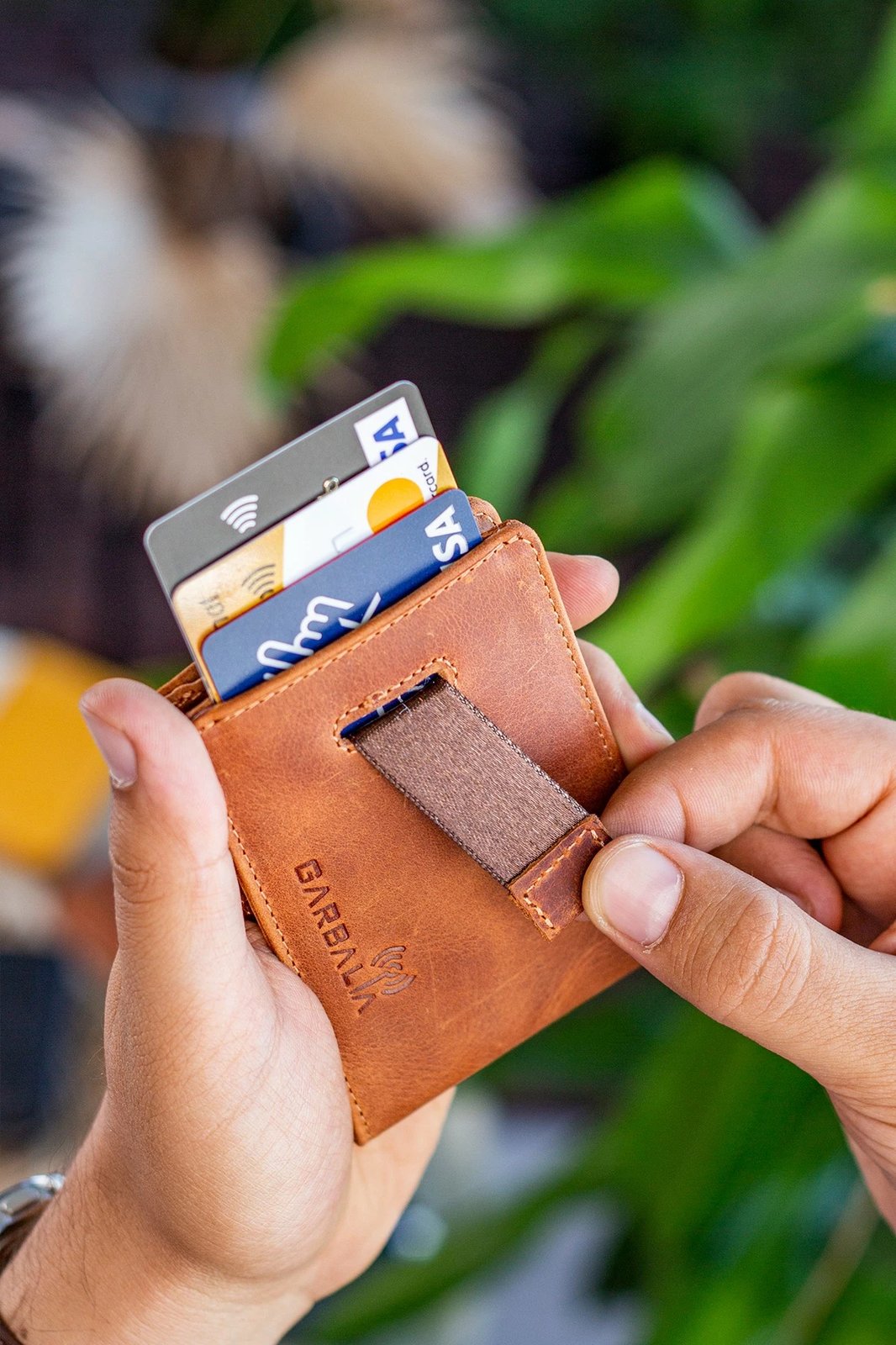 Portofol për meshkuj, lëkurë natyrale, ngjyrë tan, Celtic Crazy, Zoozie Bags