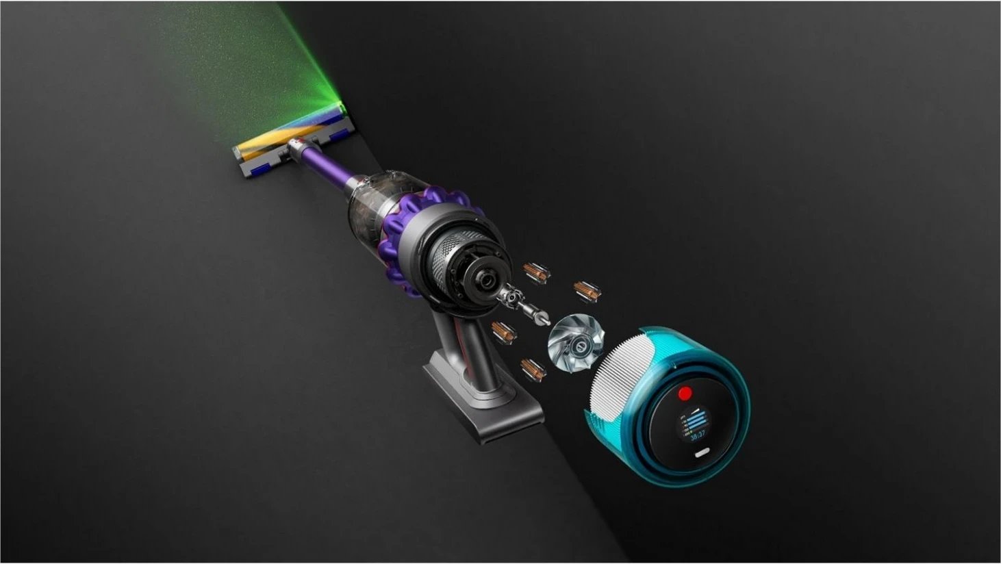 Fshesë vertikale Dyson Gen5detect Absolute, pa qese, ngjyrë vjollcë