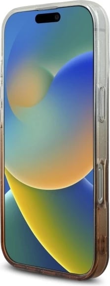 Mbështjellës Guess IML Glitter Gradient MagSafe për iPhone 16 Pro, Kafe Mbështjellës Guess IML Glitter Gradient MagSafe për iPhone 16 Pro, Kafe
