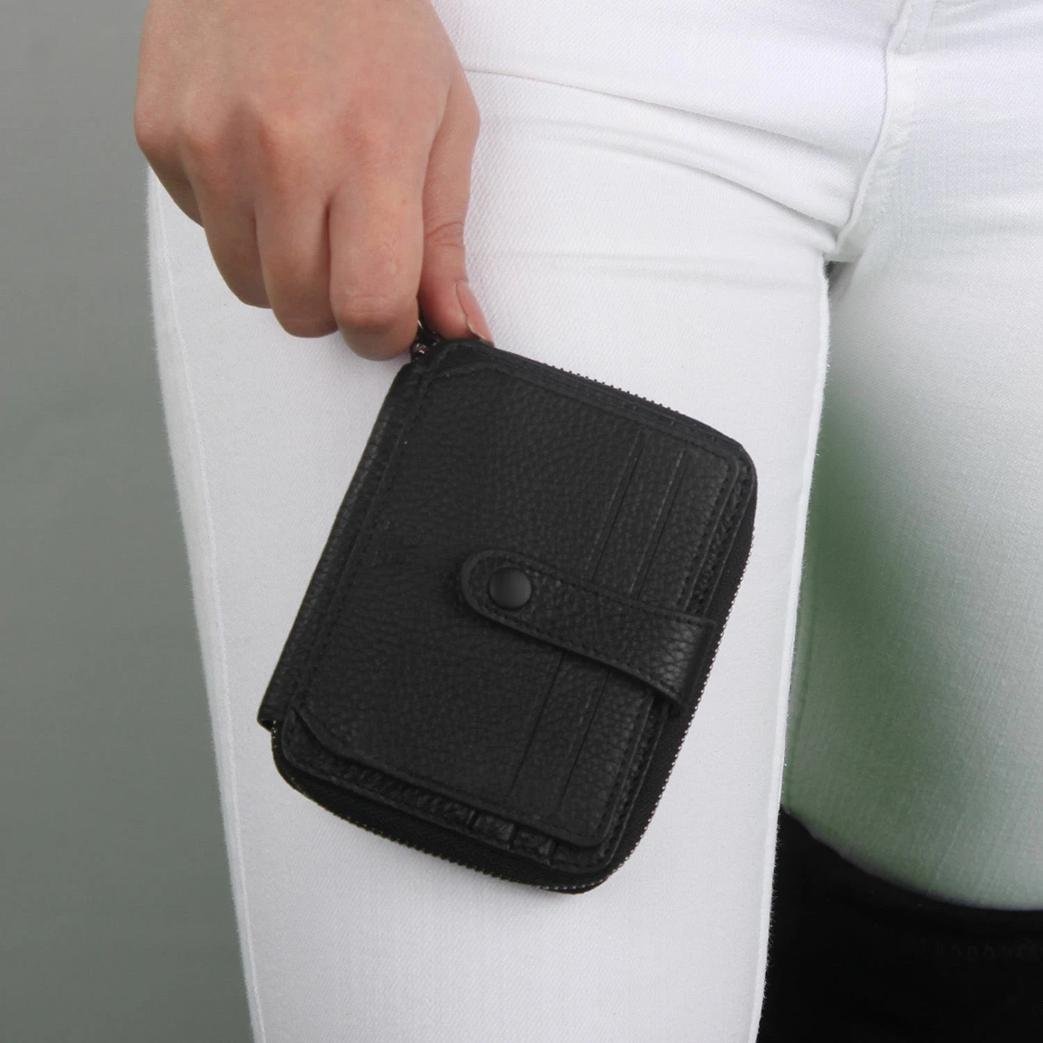 Portofol lëkure i zi, Zoozie Bags, 4229