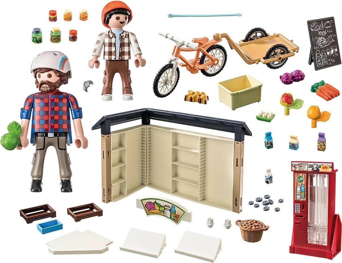 Set lodrash Playmobil Country 71250, Dyqan rural 24/7, 83 pjesë