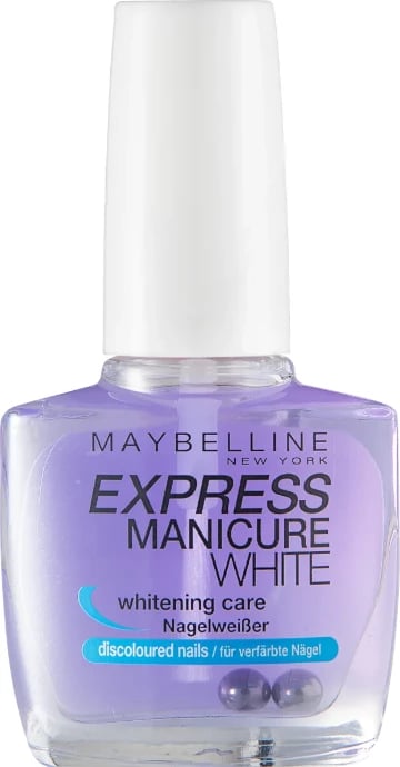 Llak për thonj Maybelline Express Manicure White, 10 ml