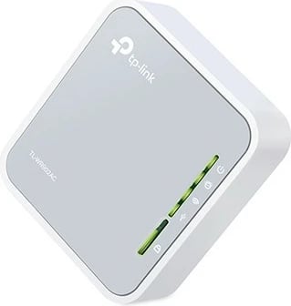 Ruter Wi‑Fi AC750, TP-Link TL-WR902AC, 1x WAN/LAN, USB 2.0, dual-band 2.4/5 GHz, gri/bardhë