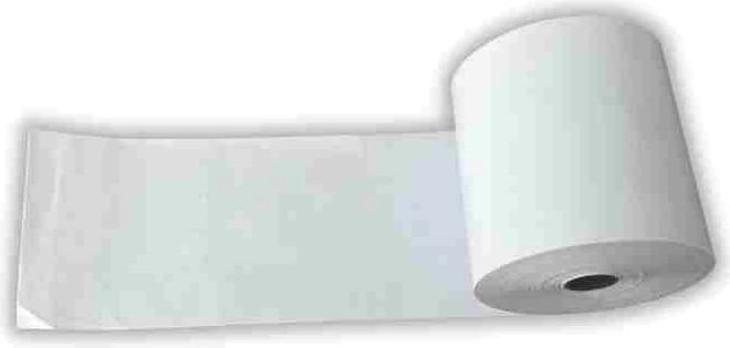 Letër termike BSTech, për kasa, 57x20m, 10 copë, Bardhë