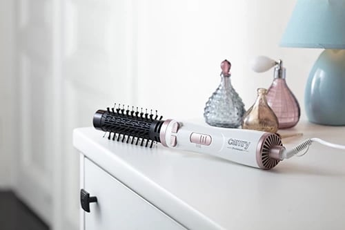 Furçë tharëse rrotulluese, Adler CR2021, 1200W, 38mm & 50mm, e bardhë me rozë të artë